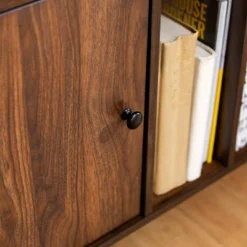 Modern Vinyl Record Player Storage TV Stand For TVs Up To 65" Dark Walnut - Saracina Home 16 Modern Vinyl Record Player Storage TV Stand For TVs Up To 65" Dark Walnut - Saracina Home -Saracina Home Sales Store GUEST 5506d0d6 4998 4dc3 9b64 c3867146005b