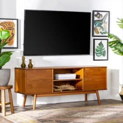 Solid Wood Mid-Century Modern TV Stand For TVs Up To 65" - Saracina Home 27 Solid Wood Mid-Century Modern TV Stand For TVs Up To 65" - Saracina Home -Saracina Home Sales Store GUEST 55d038af 42a5 438d 8b74 91f0ac9cc7f7