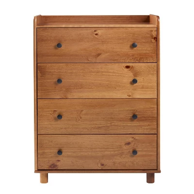 Katie Solid Wood Transitional Tray Top 4 Drawer Dresser - Saracina Home 1 Katie Solid Wood Transitional Tray Top 4 Drawer Dresser - Saracina Home
