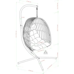 Toluca Hanging Outdoor Boho Egg Chair With Cushion - Saracina Home 24 Toluca Hanging Outdoor Boho Egg Chair With Cushion - Saracina Home -Saracina Home Sales Store GUEST 56aea60f 8fb1 4dcb a5cc 5a0af51b2f08