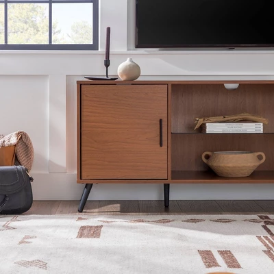 2 Door Mid-Century Modern Wood Storage TV Stand For TVs Up To 65" - Saracina Home 7 2 Door Mid-Century Modern Wood Storage TV Stand For TVs Up To 65" - Saracina Home - Image 7