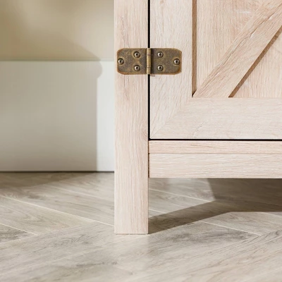 Clarabelle Rustic Industrial Barn Door TV Stand For TVs Up To 50" - Saracina Home 6 Clarabelle Rustic Industrial Barn Door TV Stand For TVs Up To 50" - Saracina Home - Image 6