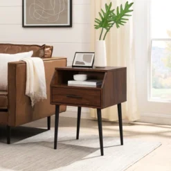 Modern 1 Drawer Angled Side Table - Saracina Home 18 Modern 1 Drawer Angled Side Table - Saracina Home -Saracina Home Sales Store GUEST 5a6f40ef 770b 4008 8269 c7ff0a1a6ca8