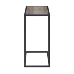 23" Modern Rectangle Two-Tone C Side Table With Metal Base - Saracina Home 12 23" Modern Rectangle Two-Tone C Side Table With Metal Base - Saracina Home -Saracina Home Sales Store GUEST 5bfa4338 4c50 438e 8f84 c70205739613