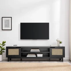 Modern Boho Storage TV Stand For TVs Up To 80" With Rattan Doors - Saracina Home 12 Modern Boho Storage TV Stand For TVs Up To 80" With Rattan Doors - Saracina Home -Saracina Home Sales Store GUEST 5c1b310a 0bb4 44fe 84a8 c9e420b2a9df