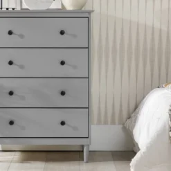 Stiva Classic Mid-Century Modern Vertical 4 Drawer Dresser Gray - Saracina Home 26 Stiva Classic Mid-Century Modern Vertical 4 Drawer Dresser Gray - Saracina Home -Saracina Home Sales Store GUEST 5d1e1997 3b52 486e 8b94 12084fdeabe0