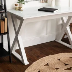 Glass Top Writing Desk With Drawer - Saracina Home -Saracina Home Sales Store GUEST 5d75243e f631 430a b818 897be8ca9091