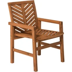 2pk Slatted Chevron Acacia Wood Patio Chairs - Saracina Home 34 2pk Slatted Chevron Acacia Wood Patio Chairs - Saracina Home -Saracina Home Sales Store GUEST 602118da f5b3 4252 87d9 b77d1af36857