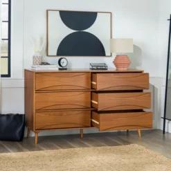 Mid-Century Modern Contoured 6 Drawer Dresser - Saracina Home 24 Mid-Century Modern Contoured 6 Drawer Dresser - Saracina Home -Saracina Home Sales Store GUEST 6064d6cb 5a30 4857 807c b8d5d64567a9