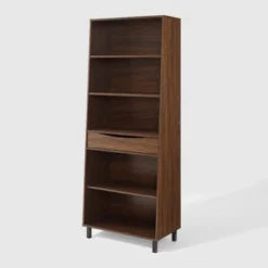 72.5" Mid-Century Modern 1 Drawer Angled Bookshelf - Saracina Home 14 72.5" Mid-Century Modern 1 Drawer Angled Bookshelf - Saracina Home -Saracina Home Sales Store GUEST 609b9da8 328d 4712 b54d c7f889c7330c