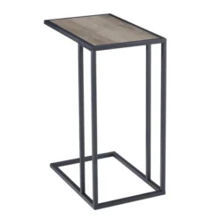 23" Modern Rectangle Two-Tone C Side Table With Metal Base - Saracina Home 13 23" Modern Rectangle Two-Tone C Side Table With Metal Base - Saracina Home -Saracina Home Sales Store GUEST 60d202d8 3d4a 432c abd0 7647db4d46f5