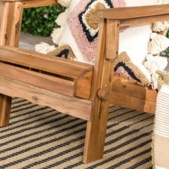 Genovia Transitional Acacia Wood Outdoor Adirondack Chair - Saracina Home 22 Genovia Transitional Acacia Wood Outdoor Adirondack Chair - Saracina Home -Saracina Home Sales Store GUEST 60d413d6 0ef4 4722 84c8 62681699e910