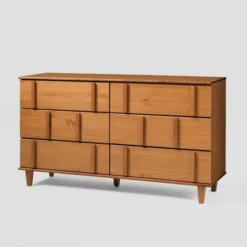 Modern Vertical Accent Solid Wood 6 Drawer Double Dresser - Saracina Home -Saracina Home Sales Store GUEST 627de9ed 157d 4dcb 97dd fb5a714d8c38