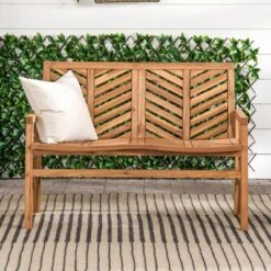 Slatted Chevron Acacia Wood Patio Loveseat – Saracina Home 21 Slatted Chevron Acacia Wood Patio Loveseat – Saracina Home -Saracina Home Sales Store GUEST 62bb32d1 2ebd 4f35 8aa4 4274d21838b7