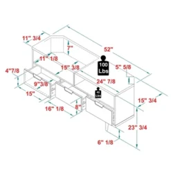 Cara Mid-Century Modern 3 Drawer Corner TV Stand For TVs Up To 58" - Saracina Home -Saracina Home Sales Store GUEST 63003f1f 44d7 4165 9d1a 122bd84a0d5d