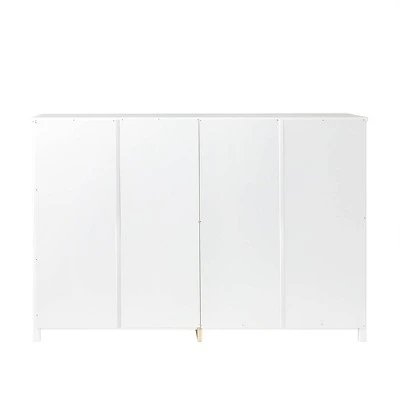 Classic 6 Drawer Groove Dresser White - Saracina Home 4 Classic 6 Drawer Groove Dresser White - Saracina Home - Image 4