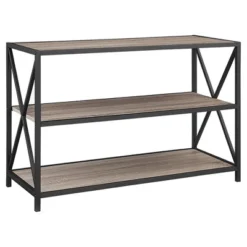 25.62" X Frame Metal And Wood Media Bookshelf - Saracina Home 17 25.62" X Frame Metal And Wood Media Bookshelf - Saracina Home -Saracina Home Sales Store GUEST 63ec1c95 8e84 4e5c 8fc5 0c2cf5cb4aa4