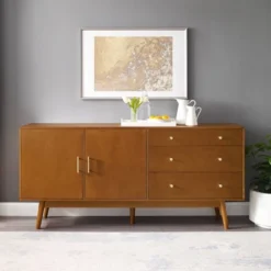 70" Mid-century Modern 3 Drawer And 2 Door Sideboard - Saracina Home -Saracina Home Sales Store GUEST 653d3b71 c739 47e6 833f f569b8ad58be