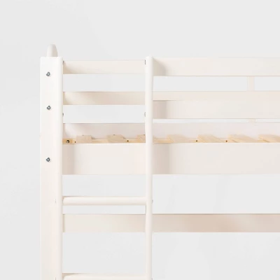 Twin Solid Pine Wood Low Loft Bed White - Saracina Home 7 Twin Solid Pine Wood Low Loft Bed White - Saracina Home - Image 7