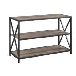 25.62" X Frame Metal And Wood Media Bookshelf - Saracina Home 19 25.62" X Frame Metal And Wood Media Bookshelf - Saracina Home -Saracina Home Sales Store GUEST 66341339 f03c 4dae b9cb d9a098afb416