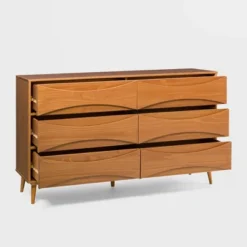Mid-Century Modern Contoured 6 Drawer Dresser - Saracina Home 37 Mid-Century Modern Contoured 6 Drawer Dresser - Saracina Home -Saracina Home Sales Store GUEST 66fb51cb 1672 46be 9ea3 83daad767b13
