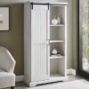 Owens Farmhouse Sliding Barn Door Storage Hutch - Saracina Home