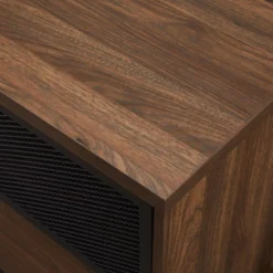 Modern Industrial Metal Mesh Sliding Door TV Stand For TVs Up To 80" Dark Walnut - Saracina Home 9 Modern Industrial Metal Mesh Sliding Door TV Stand For TVs Up To 80" Dark Walnut - Saracina Home -Saracina Home Sales Store GUEST 68bc1676 6051 4e86 8632 b35c64b611e6