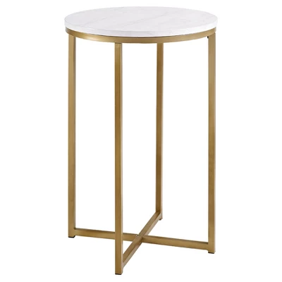 Vivian Glam X Leg Round Side Table - Saracina Home 7 Vivian Glam X Leg Round Side Table - Saracina Home - Image 7