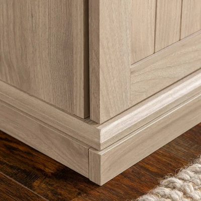 48" Transitional Sliding Door Wood And Metal Bench - Saracina Home 10 48" Transitional Sliding Door Wood And Metal Bench - Saracina Home - Image 10