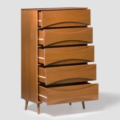 Mid-Century Modern Contoured 5 Drawer Chest Of Drawers - Saracina Home 30 Mid-Century Modern Contoured 5 Drawer Chest Of Drawers - Saracina Home -Saracina Home Sales Store GUEST 6ea3faf0 2aed 40ff a53a 33a2aa0036a2