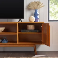 Solid Wood Mid-Century Modern TV Stand For TVs Up To 80" - Saracina Home 26 Solid Wood Mid-Century Modern TV Stand For TVs Up To 80" - Saracina Home -Saracina Home Sales Store GUEST 718deacd a6aa 48d3 a2de dc60399694ef