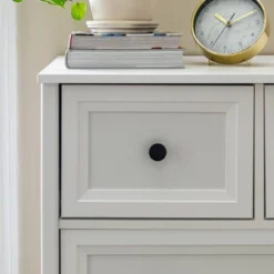 Farmhouse 5 Drawer Grooved Tall Storage Dresser White - Saracina Home 22 Farmhouse 5 Drawer Grooved Tall Storage Dresser White - Saracina Home -Saracina Home Sales Store GUEST 7328f92b dedb 435a 8cfc 7bd748b9950d