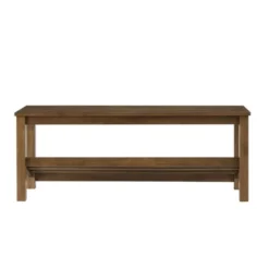 Modern Farmhouse Solid Wood Shoe Storage Entry Bench Rustic Oak - Saracina Home -Saracina Home Sales Store GUEST 742b50ec e2f6 4f3f bf66 e4162ced764a
