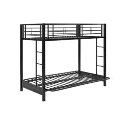Twin Over Futon Analise Metal Bunk Bed Black - Saracina Home 9 Twin Over Futon Analise Metal Bunk Bed Black - Saracina Home -Saracina Home Sales Store GUEST 74e2d72d ba1e 41f2 80bc 6da6082dff35