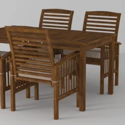 Ravenscroft 5pc Acacia Wood Patio Dining Set - Saracina Home -Saracina Home Sales Store GUEST 75c7a6df f6ab 4d10 af05 810e885c41d5