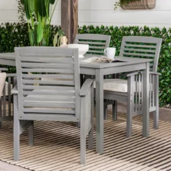 Ravenscroft 5pc Acacia Wood Patio Dining Set - Saracina Home -Saracina Home Sales Store GUEST 762d0d9e 020b 4a37 ad8d 52684dc657ac