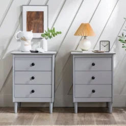 Stiva Classic Mid-Century Modern 3 Drawer Nightstand - Saracina Home 20 Stiva Classic Mid-Century Modern 3 Drawer Nightstand - Saracina Home -Saracina Home Sales Store GUEST 79e0c241 ae4b 4ed6 8df7 0d185bec4308