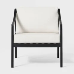 Saracina Home Mid-Century Modern Slatted Outdoor Acacia Arm Chair With Cushion 12 Saracina Home Mid-Century Modern Slatted Outdoor Acacia Arm Chair With Cushion -Saracina Home Sales Store GUEST 7cf345e7 21e6 40c3 919e b797a68681bf