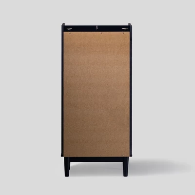 Mid-Century Modern Solid Wood 5 Drawer Chest Of Drawers - Saracina Home 4 Mid-Century Modern Solid Wood 5 Drawer Chest Of Drawers - Saracina Home - Image 4