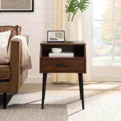 Modern 1 Drawer Angled Side Table - Saracina Home 16 Modern 1 Drawer Angled Side Table - Saracina Home -Saracina Home Sales Store GUEST 8410e1c8 b49b 49cd 89da 56740b4830de