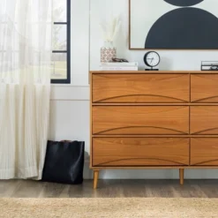 Mid-Century Modern Contoured 6 Drawer Dresser - Saracina Home 31 Mid-Century Modern Contoured 6 Drawer Dresser - Saracina Home -Saracina Home Sales Store GUEST 85f26b6b 7276 4bfb be1a b80c27461505