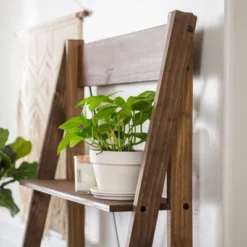 68.25" Boho 4 Tier Solid Wood Ladder Bookshelf Plant Stand - Saracina Home 17 68.25" Boho 4 Tier Solid Wood Ladder Bookshelf Plant Stand - Saracina Home -Saracina Home Sales Store GUEST 8600b9d3 a5f7 4298 936c 6218adac7344