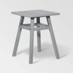 Slatted Chevron Acacia Wood Patio Side Table - Saracina Home -Saracina Home Sales Store GUEST 8a61fdce ae8f 4182 bfc5 23d1bf943ad3