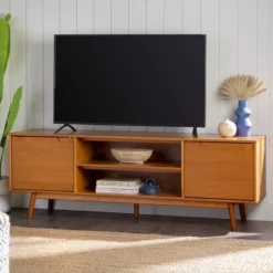 Solid Wood Mid-Century Modern TV Stand For TVs Up To 80" - Saracina Home 31 Solid Wood Mid-Century Modern TV Stand For TVs Up To 80" - Saracina Home -Saracina Home Sales Store GUEST 8b7506fc 5e20 44b3 838f e44d2919b468