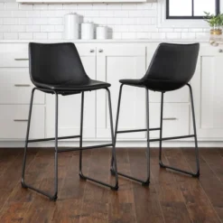 Set Of 2 Laslo Modern Upholstered Faux Leather Barstools - Saracina Home -Saracina Home Sales Store GUEST 8d2bb147 9e27 4a9c a007 2ebc8531c0c0
