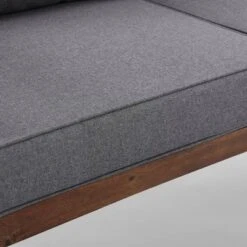 Saybrook Modern Metal And Wood Patio Loveseat - Gray/Dark Brown - Saracina Home 17 Saybrook Modern Metal And Wood Patio Loveseat - Gray/Dark Brown - Saracina Home -Saracina Home Sales Store GUEST 8ebe81a5 449a 4cda b83f 3d9bc9da3073