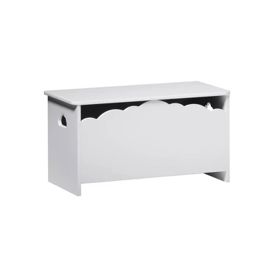 Modern Transitional Clouds Youth Toy Chest Trunks White - Saracina Home 3 Modern Transitional Clouds Youth Toy Chest Trunks White - Saracina Home - Image 3