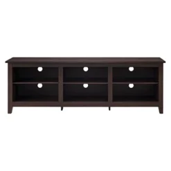 Transitional 6 Cubby Wood Open Storage Wood TV Stand For TVs Up To 80"- Saracina Home -Saracina Home Sales Store GUEST 92fe5691 6d10 45aa a903 60b396346c9f