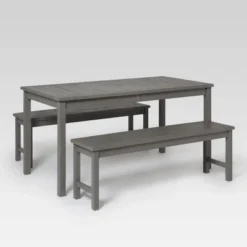 3pc Acacia Wood Simple Patio Dining Set - Saracina Home -Saracina Home Sales Store GUEST 9457b339 56ef 46ee b56b 7e66a19822f0