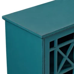 Versatile Fretwork Accent Storage Cabinet Blue - Saracina Home -Saracina Home Sales Store GUEST 94b31eb2 8af4 498f 9033 de30dc40e0fa